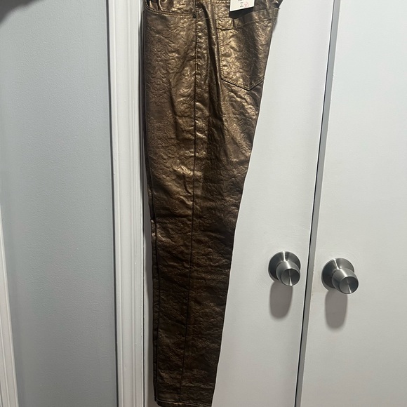 Cache Pants - Cache Metallic Skinny Pants
